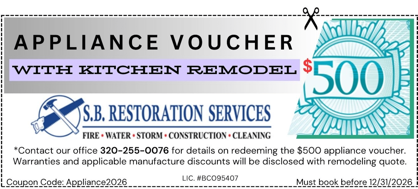 $500 Appliance Voucher for Kitchen Remodel