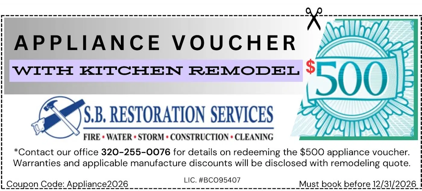 $500 Appliance Voucher for Kitchen Remodel
