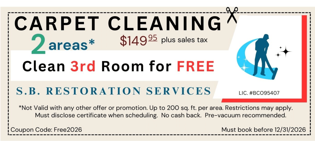 Carpet Cleaning. $149.95. Clean Third Room Free