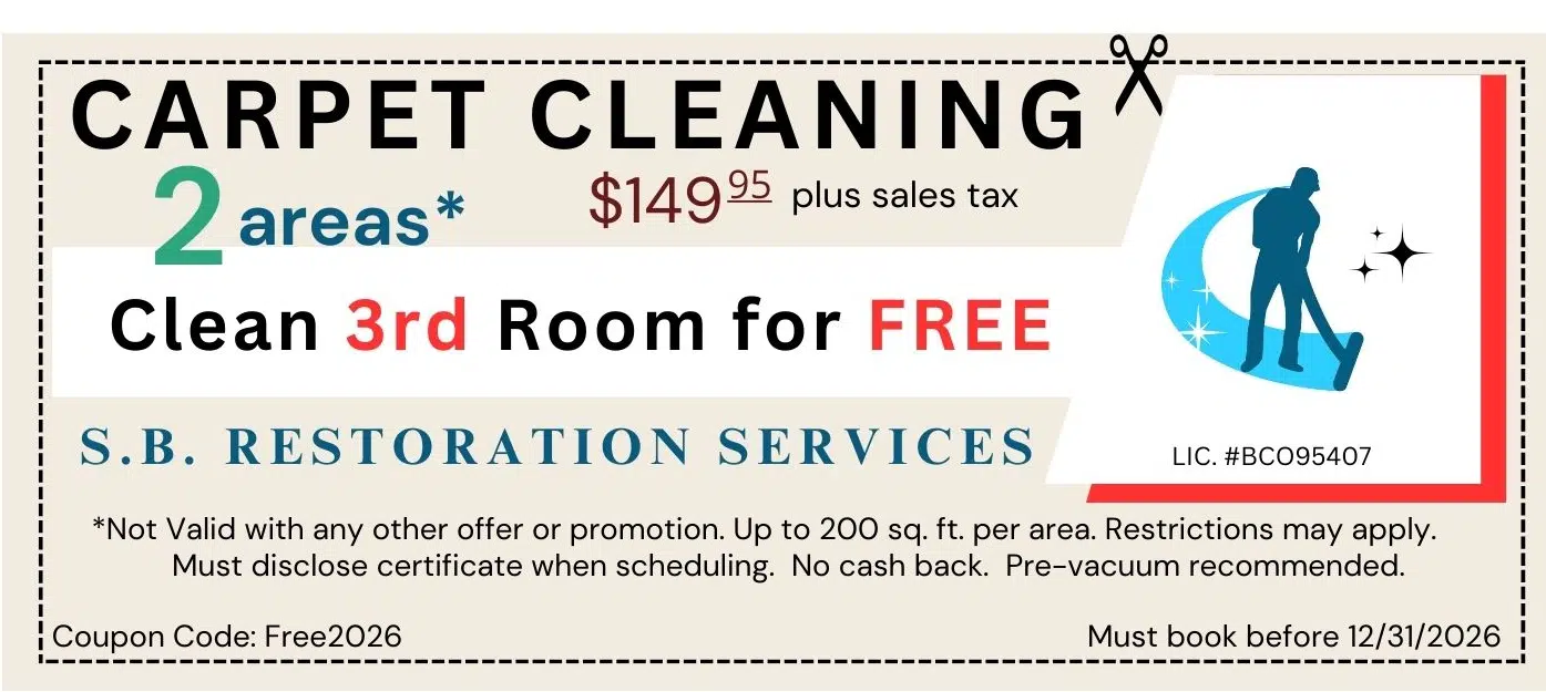 Carpet Cleaning. $149.95. Clean Third Room Free